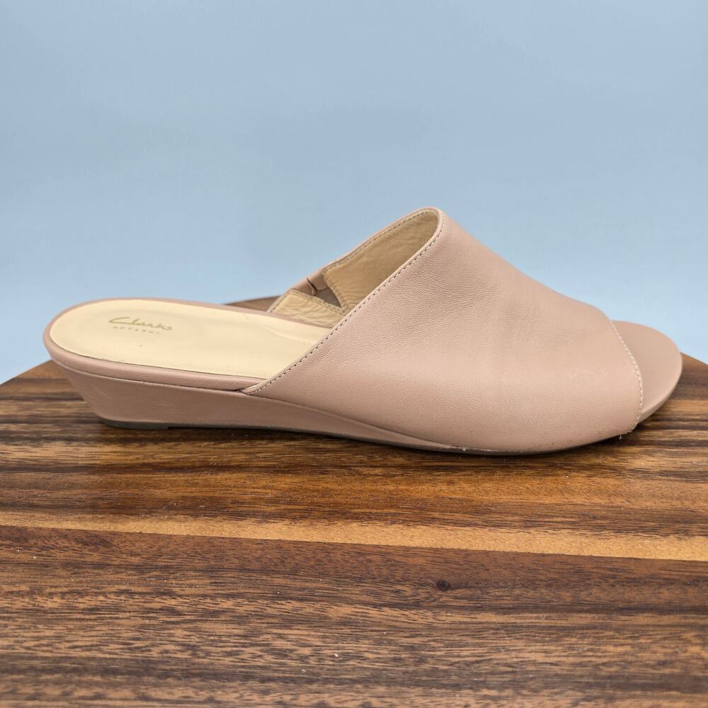 Clarks Women's Slip-On Open-Toe Sandal in Blush